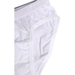White Cotton Regular Men Midi Brief Underwear