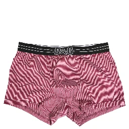 Pink D&G Logo Cotton Regular Boxer Underwear