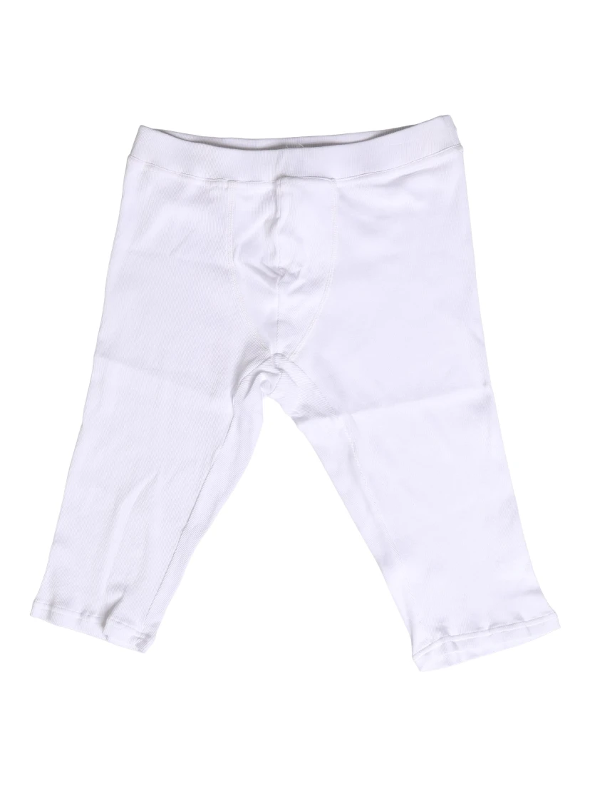 White Cotton Short Johns Men Pants Underwear