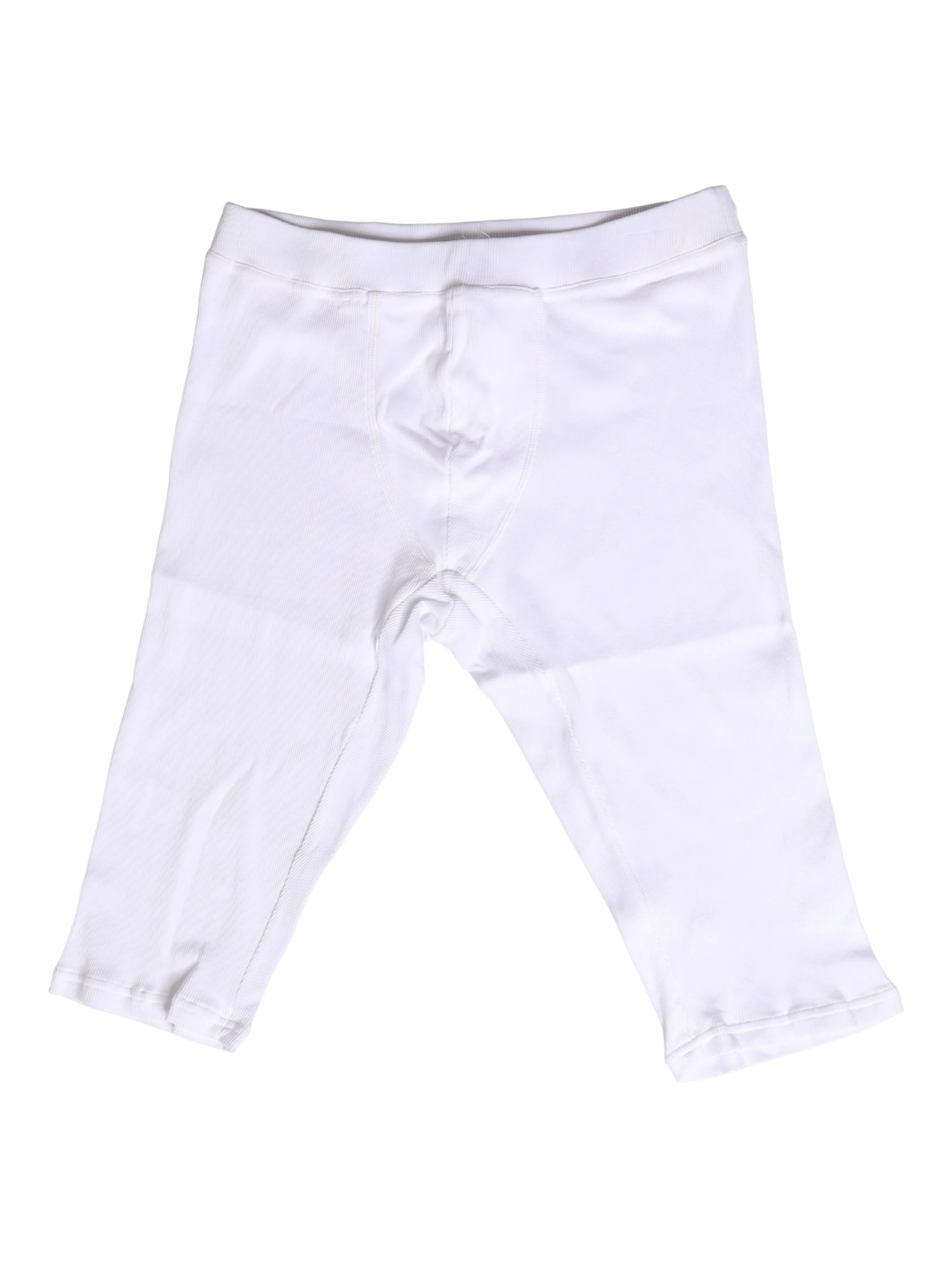 White Cotton Short Johns Men Pants Underwear