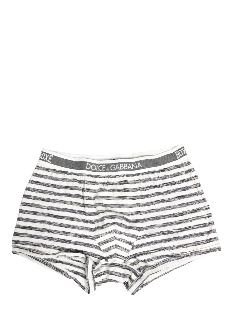 Gray White Stripes Men Regular Boxer Underwear alternative