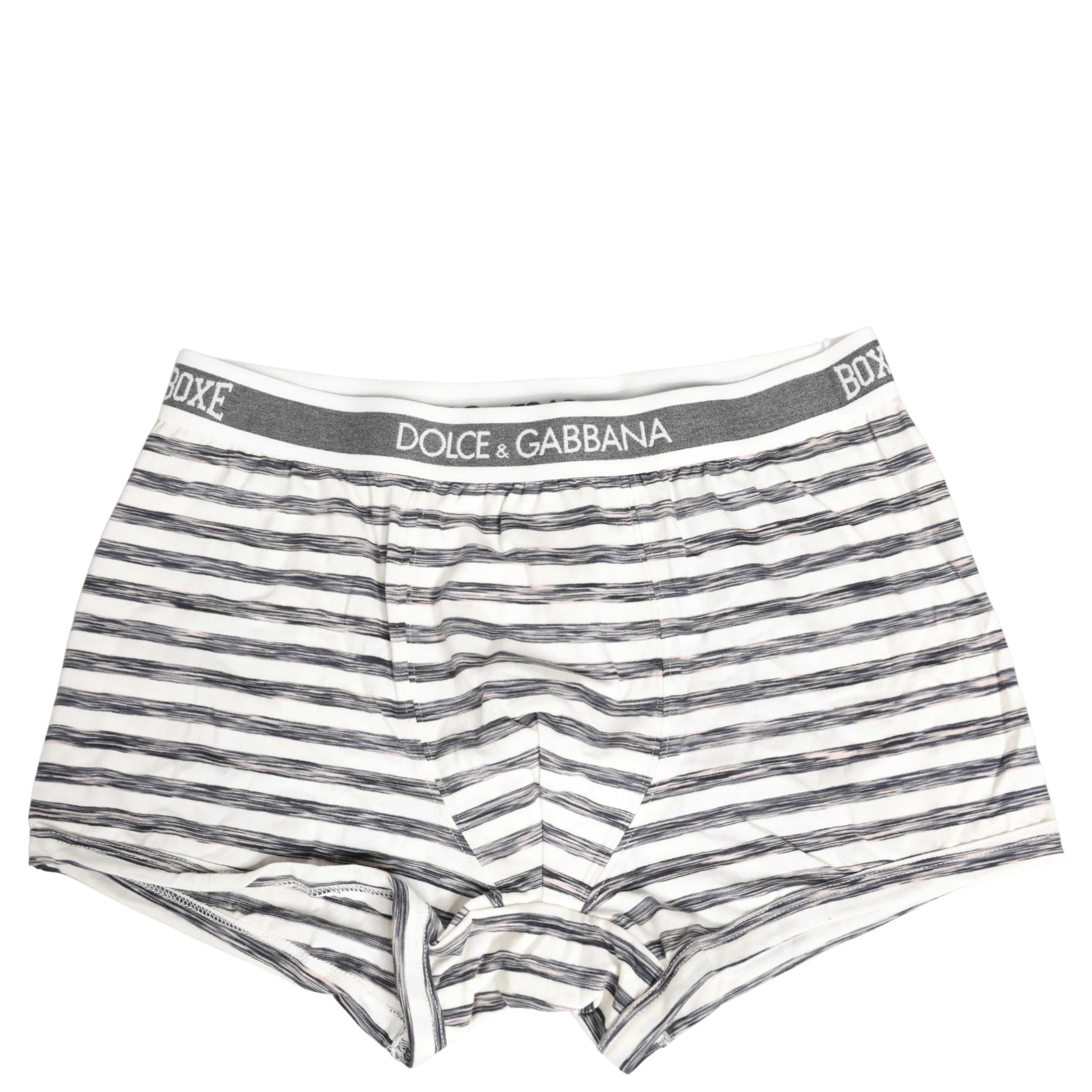 Gray White Stripes Men Regular Boxer Underwear