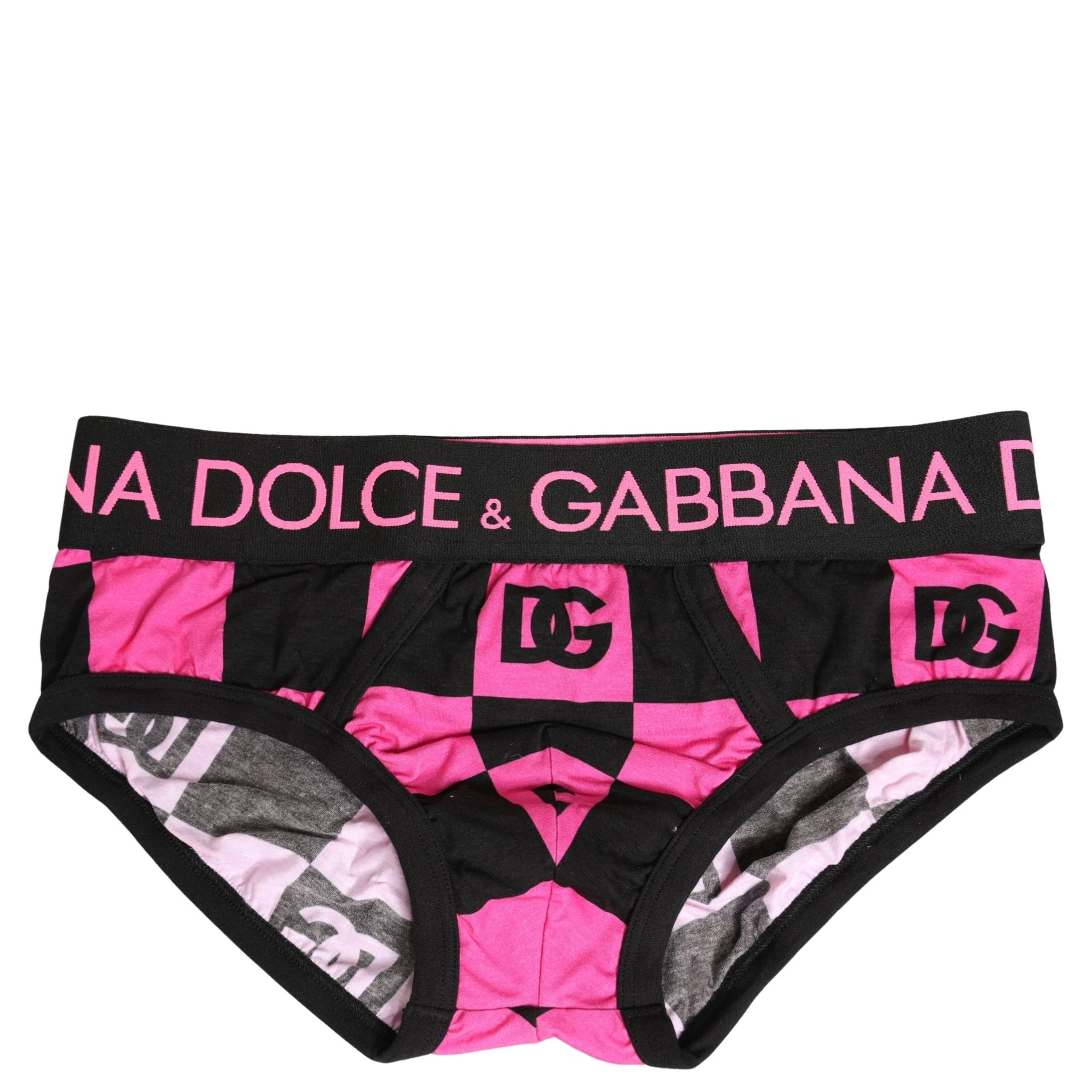 Black Pink Logo Cotton Brando Brief Underwear
