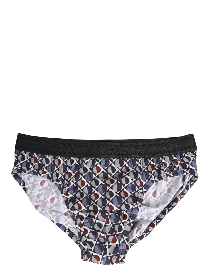 Multicolor Patterned Men Midi Brief Underwear
