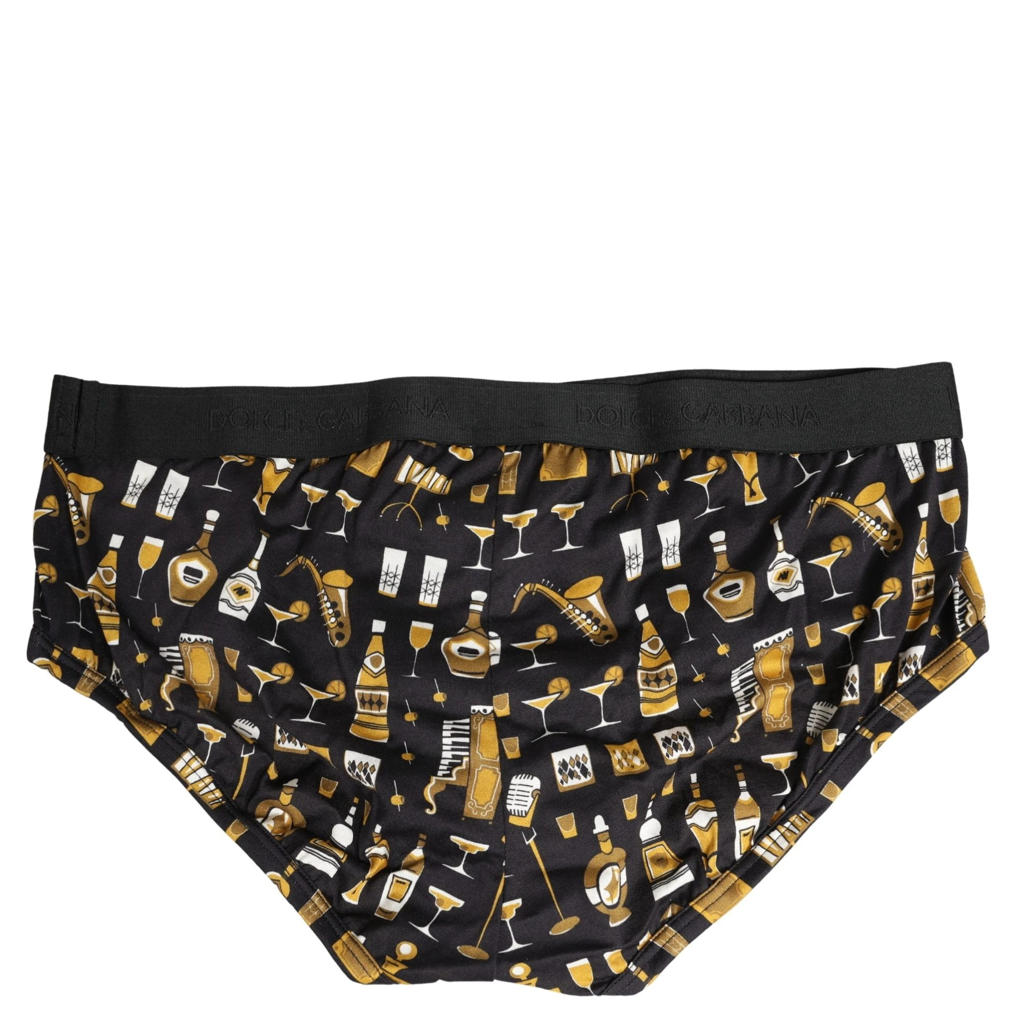 Black Jazz Cocktail Men Brando Brief Underwear