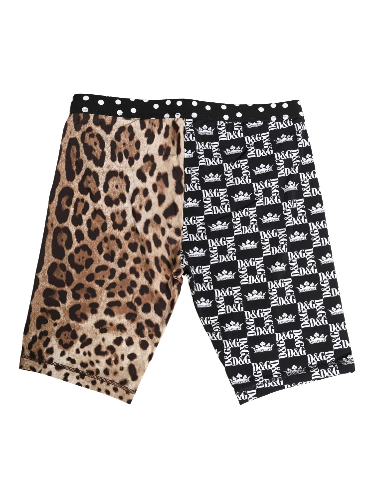 Multicolor Patterned Cycling Bike Shorts Underwear