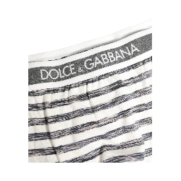 Gray White Stripes Men Regular Boxer Underwear
