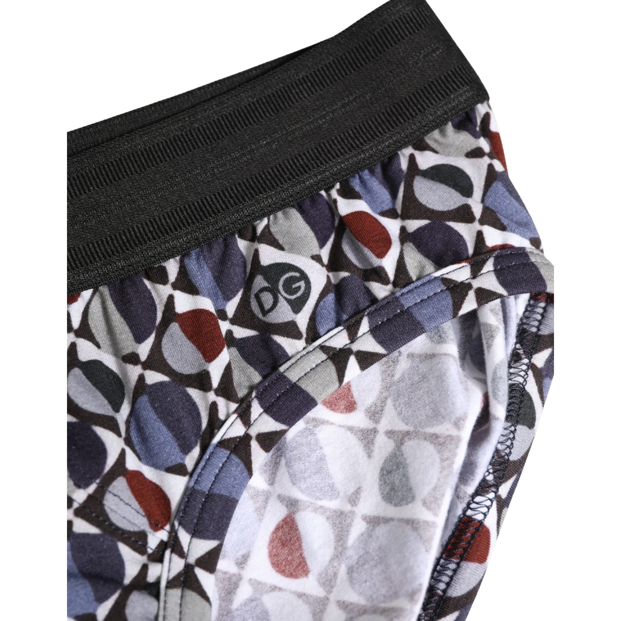 Multicolor Patterned Men Midi Brief Underwear