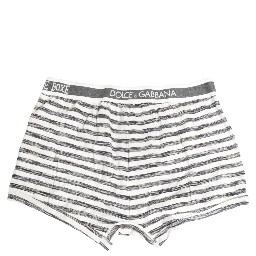 Gray White Stripes Men Regular Boxer Underwear