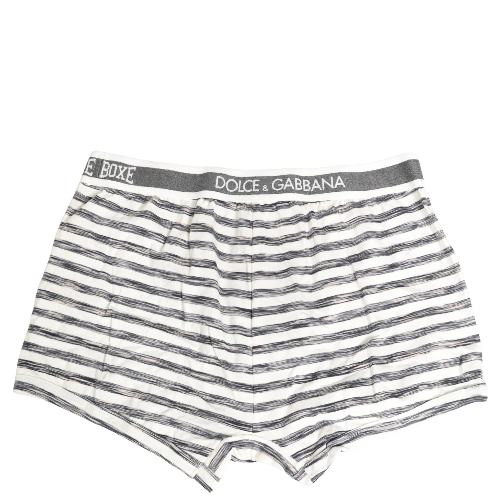 Gray White Stripes Men Regular Boxer Underwear