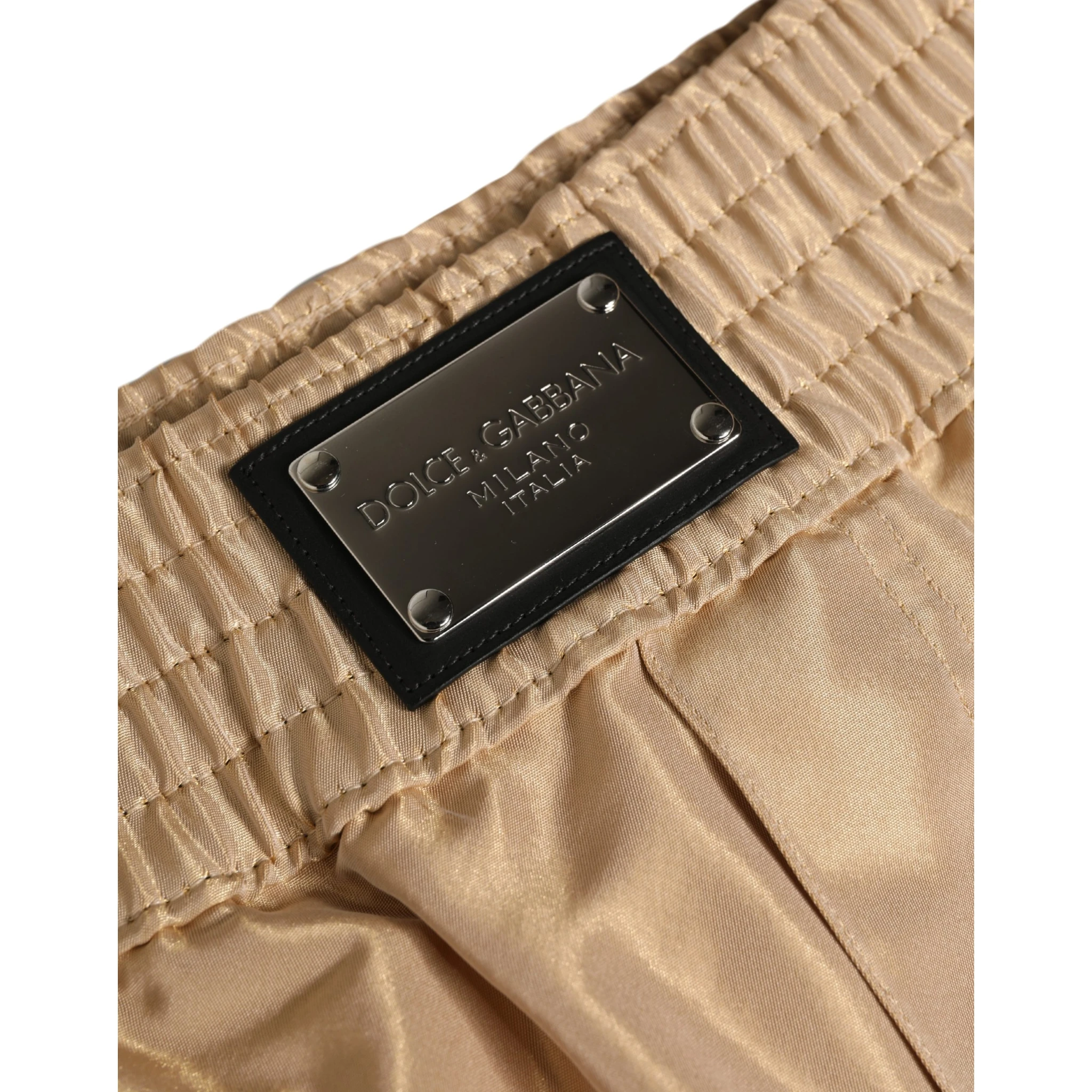 Beige Polyester Men Boxer Shorts Underwear