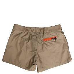 Brown Cotton Blend Mid Length Boxer Underwear