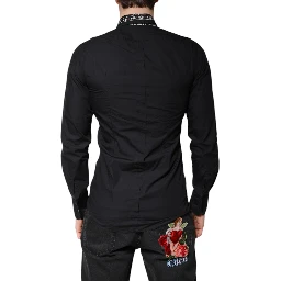 Black White Bandana GOLD Formal Dress Shirt