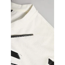White Cotton Bandana Print CrewNeck T-shirt