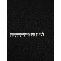 Black Statement Cotton Crew Neck Men T-shirt