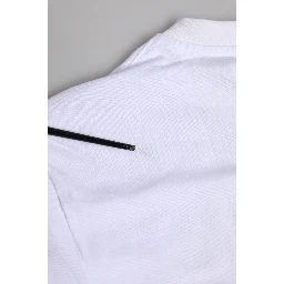 White Cotton DG Logo Embroidery Men T-shirt