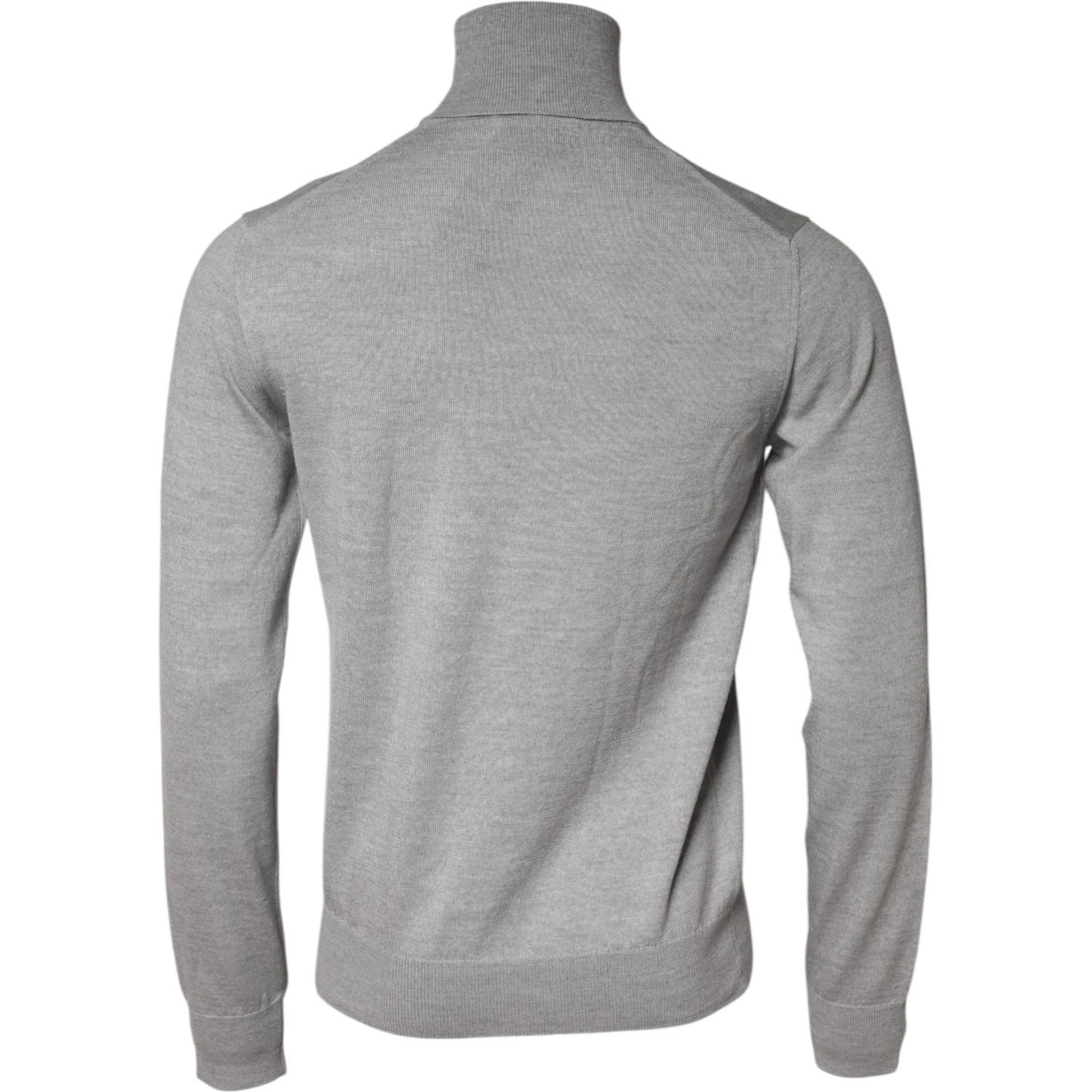 Gray LongSleeve Turtleneck Pullover Sweater