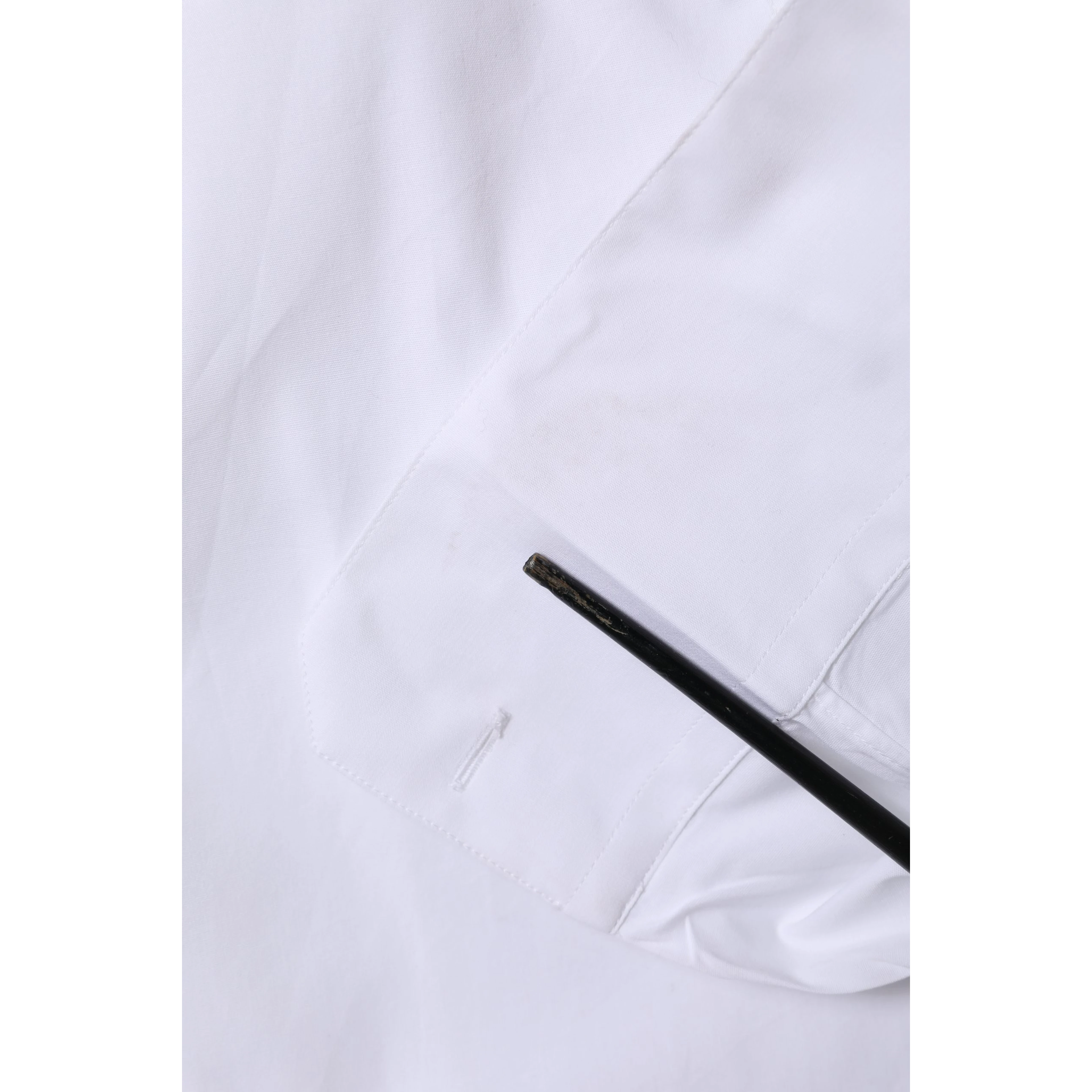 White Cotton GOLD Long Sleeves Formal Shirt