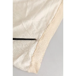Off White Silk Henley Short Sleeves T-shirt