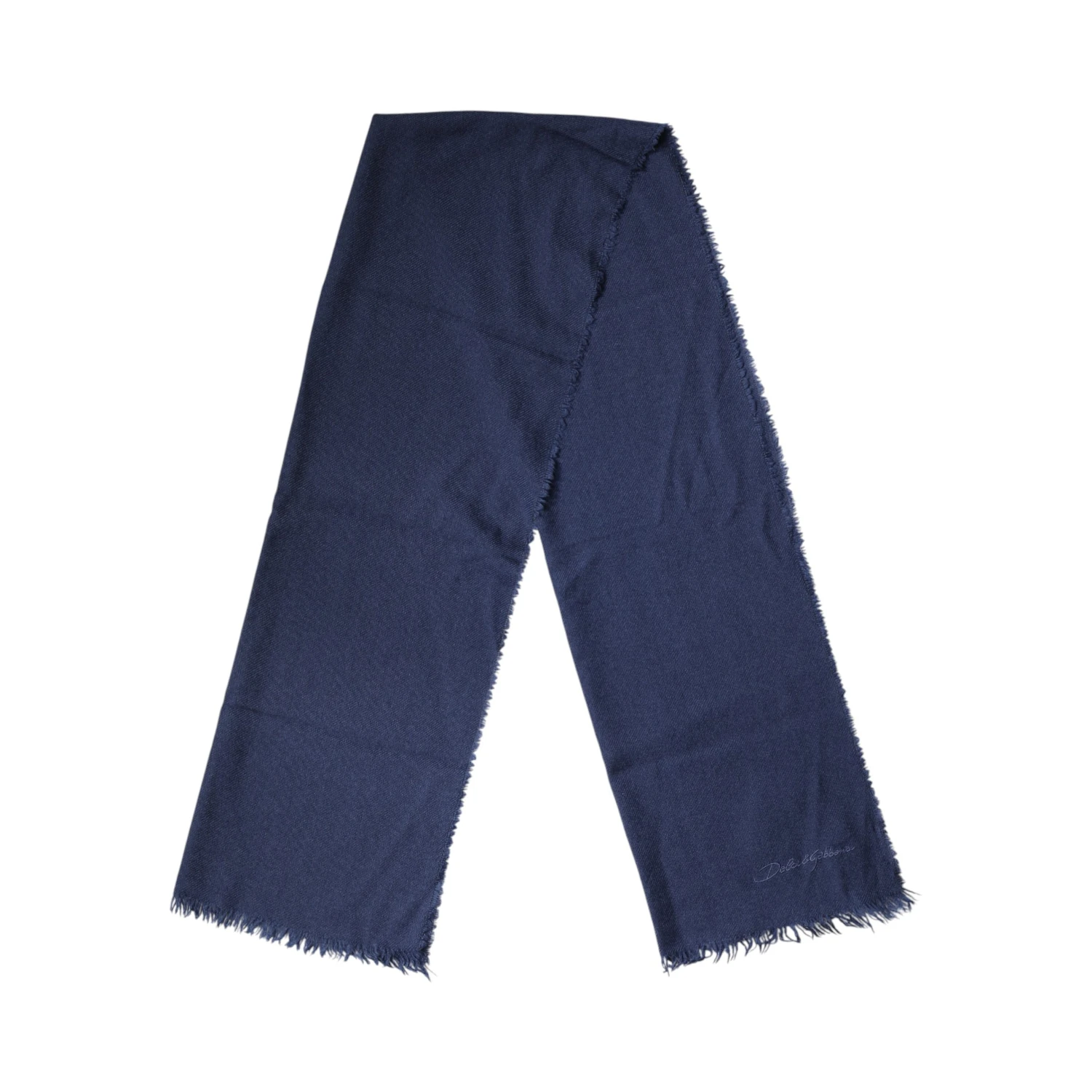 Blue Cashmere Fringes Wrap Foulard 70cm x 200cm  Scarf Men