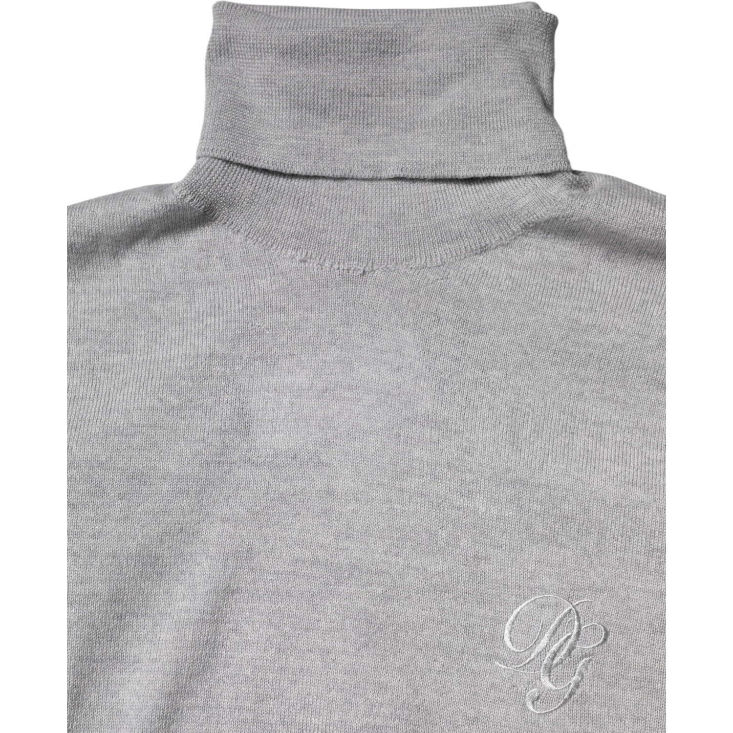 Gray LongSleeve Turtleneck Pullover Sweater