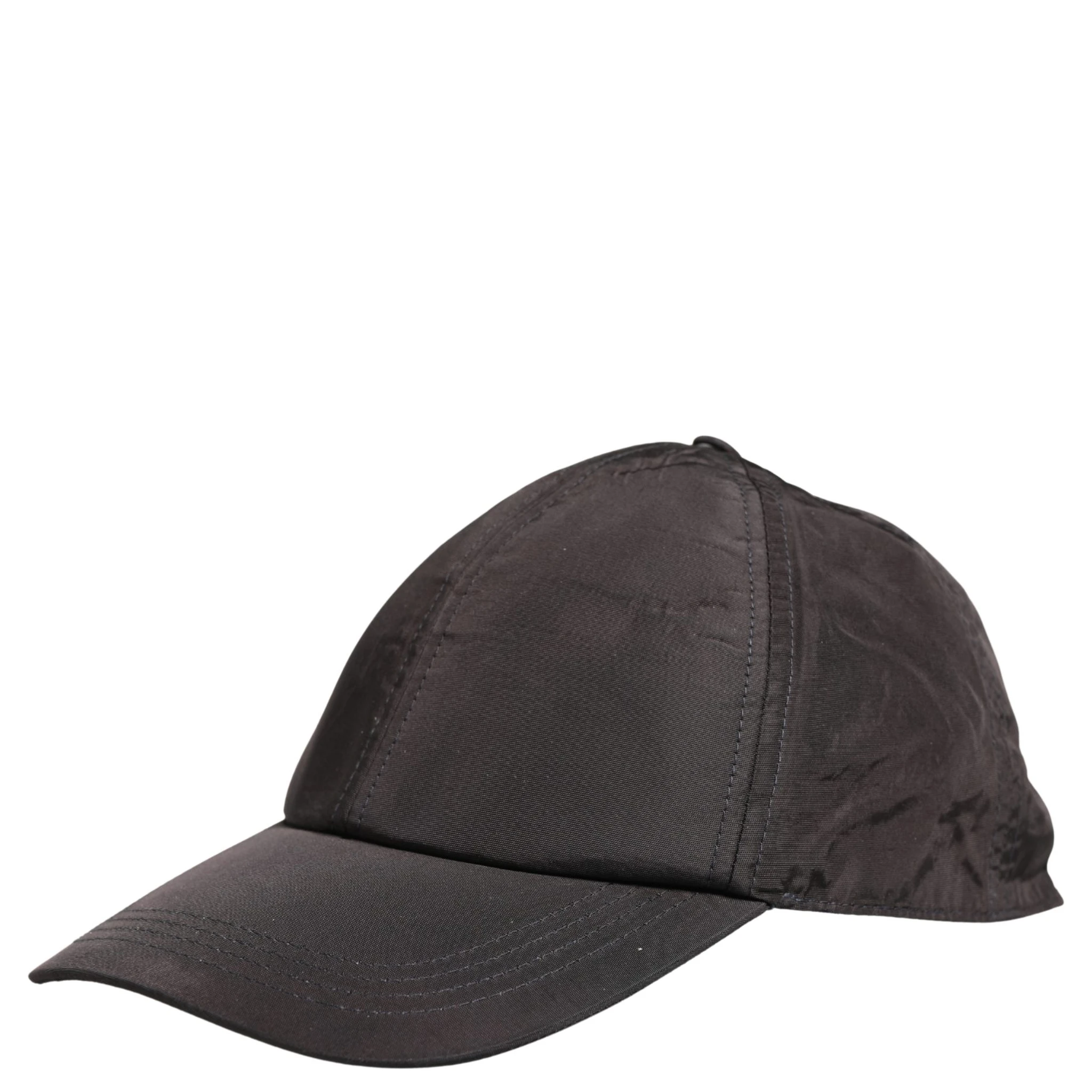 Men Black Cotton 6 Panels Baseball Cap Hat