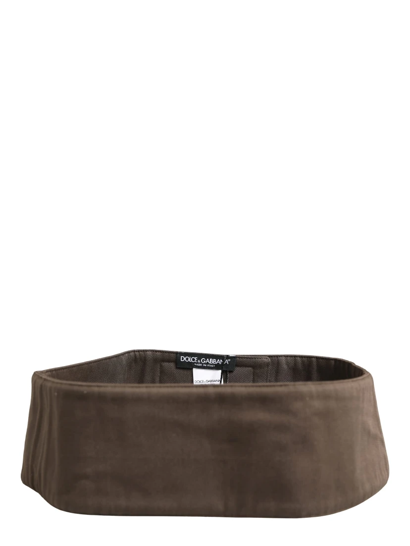 Brown Viscose Wide Belt Waist Cummerband Men