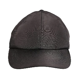 Men Black Cotton 6 Panels Baseball Cap Hat