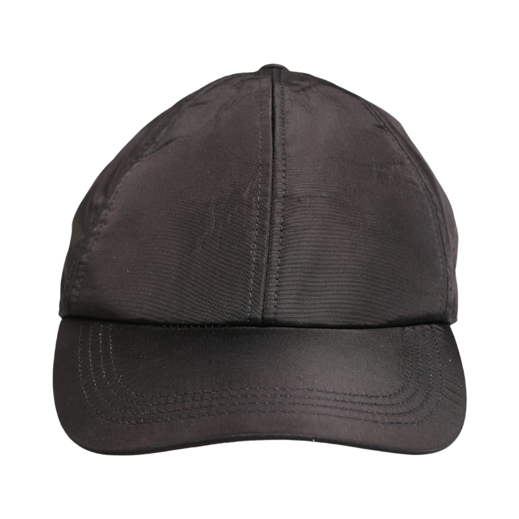 Men Black Cotton 6 Panels Baseball Cap Hat