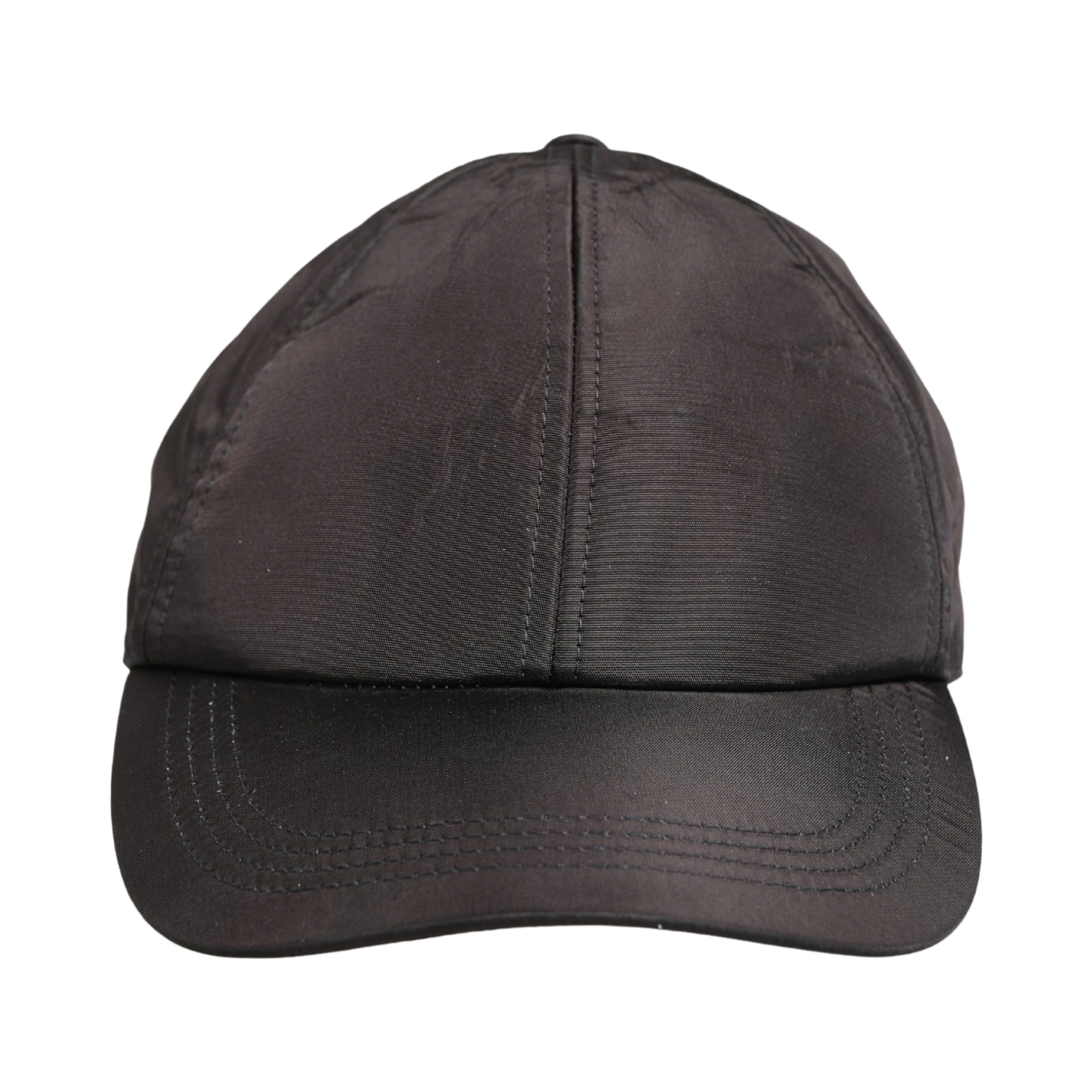 Men Black Cotton 6 Panels Baseball Cap Hat