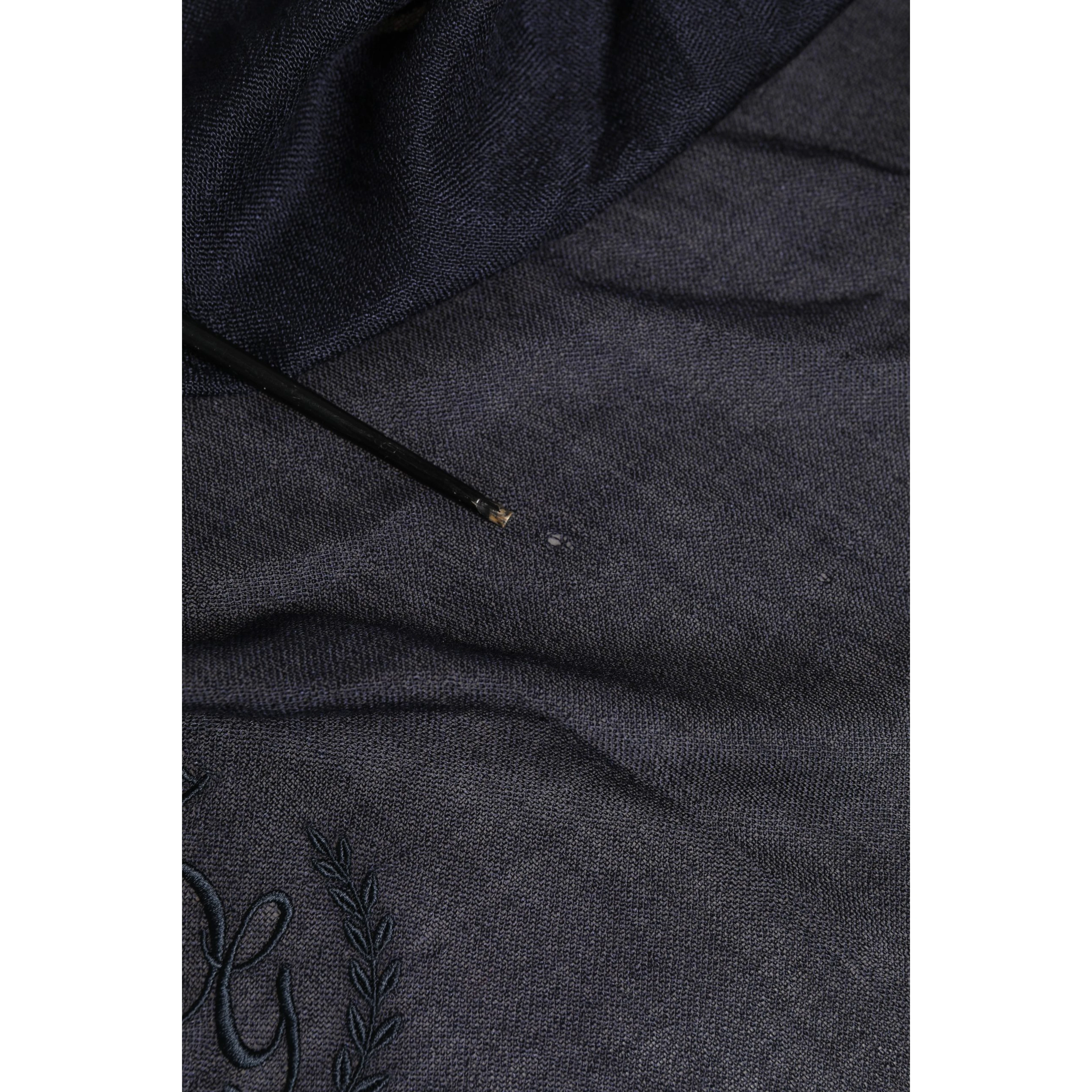 Blue Cashmere Fringes Wrap Foulard 70cm x 200cm  Scarf Men