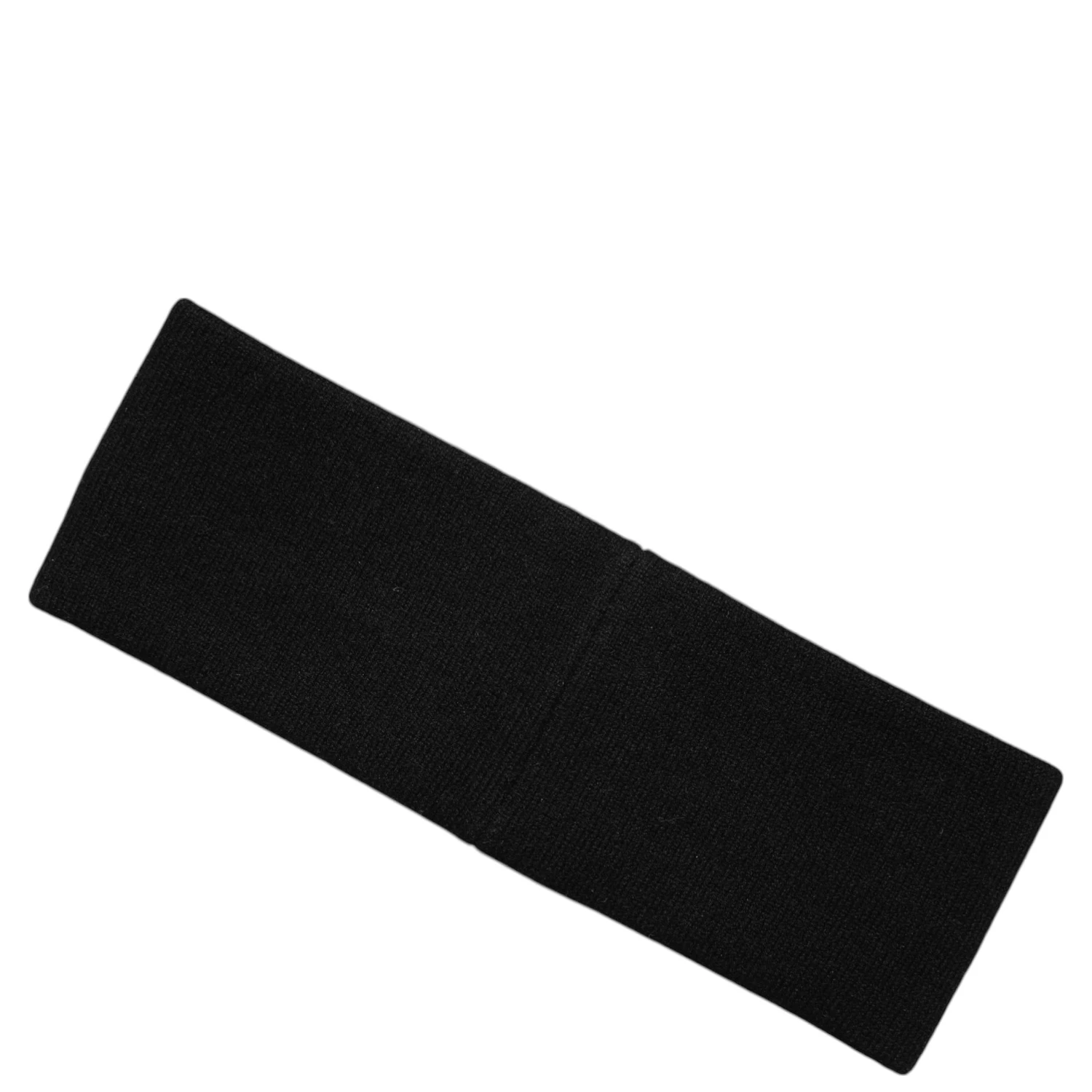 Men Black White Cashmere Logo Head Band Hat