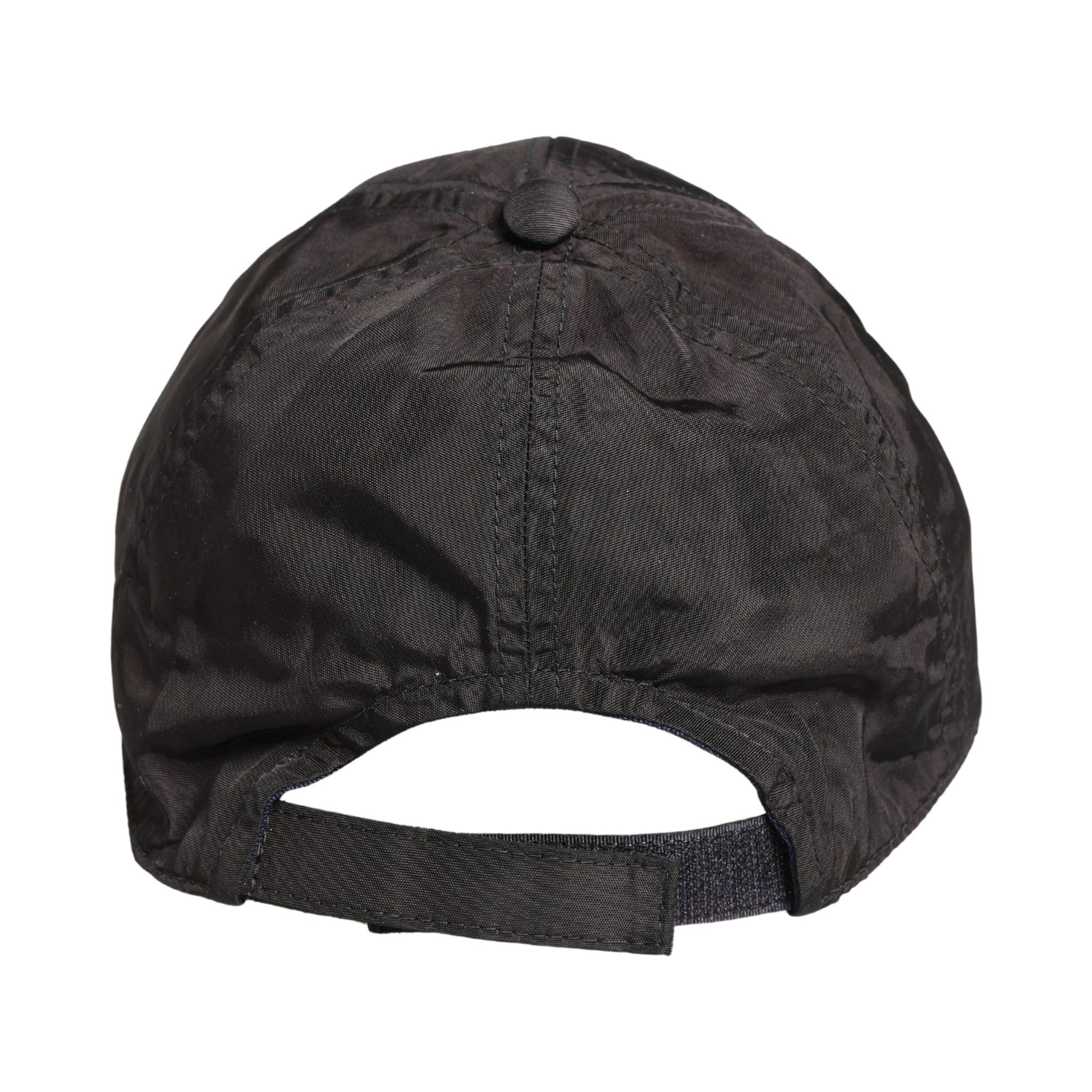 Men Black Cotton 6 Panels Baseball Cap Hat