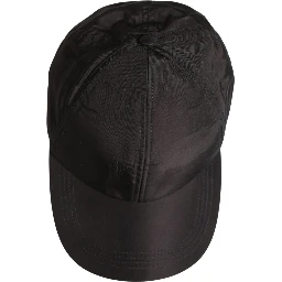Men Black Cotton 6 Panels Baseball Cap Hat