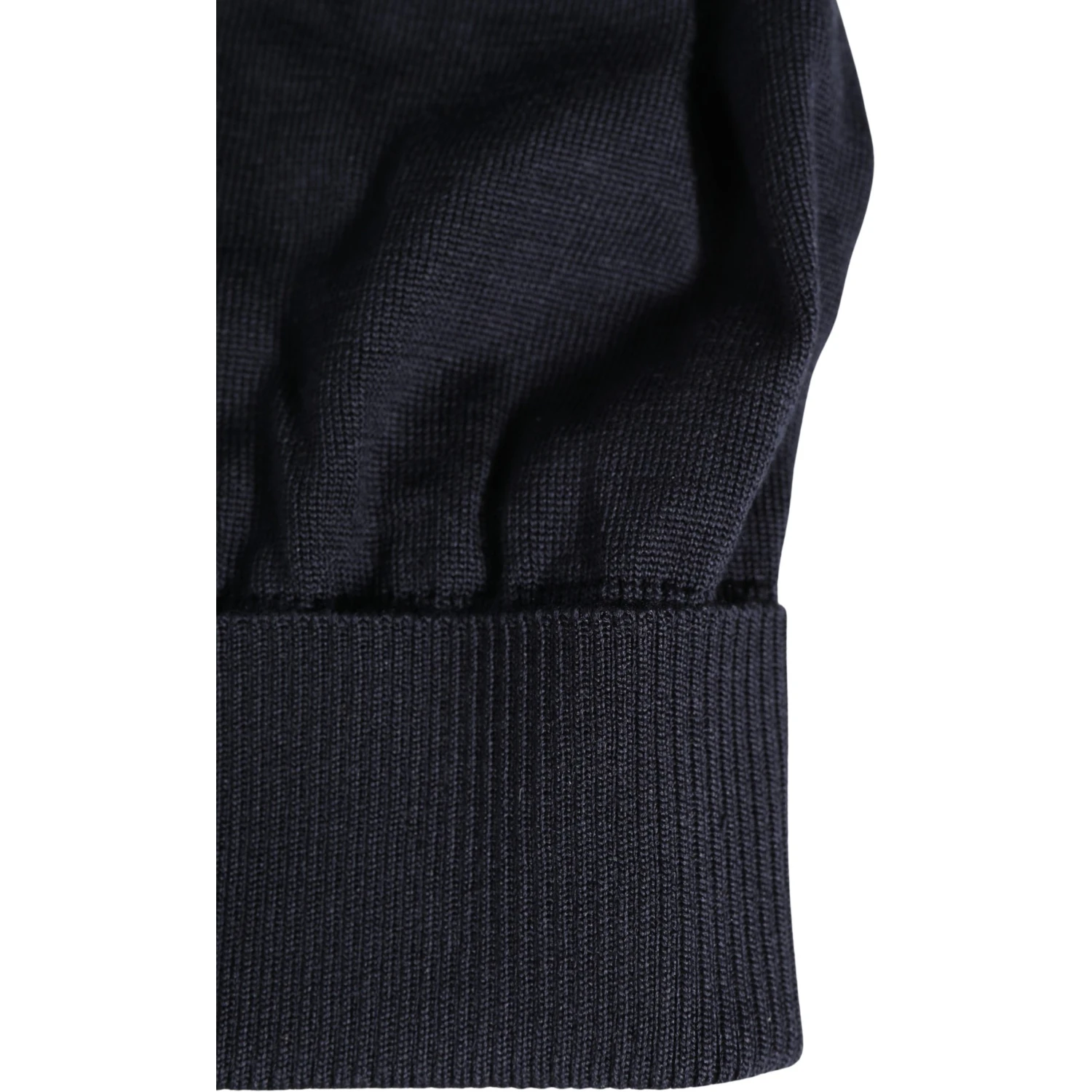 Black Solid Wool Knitted Winter Beanie Cap Hat