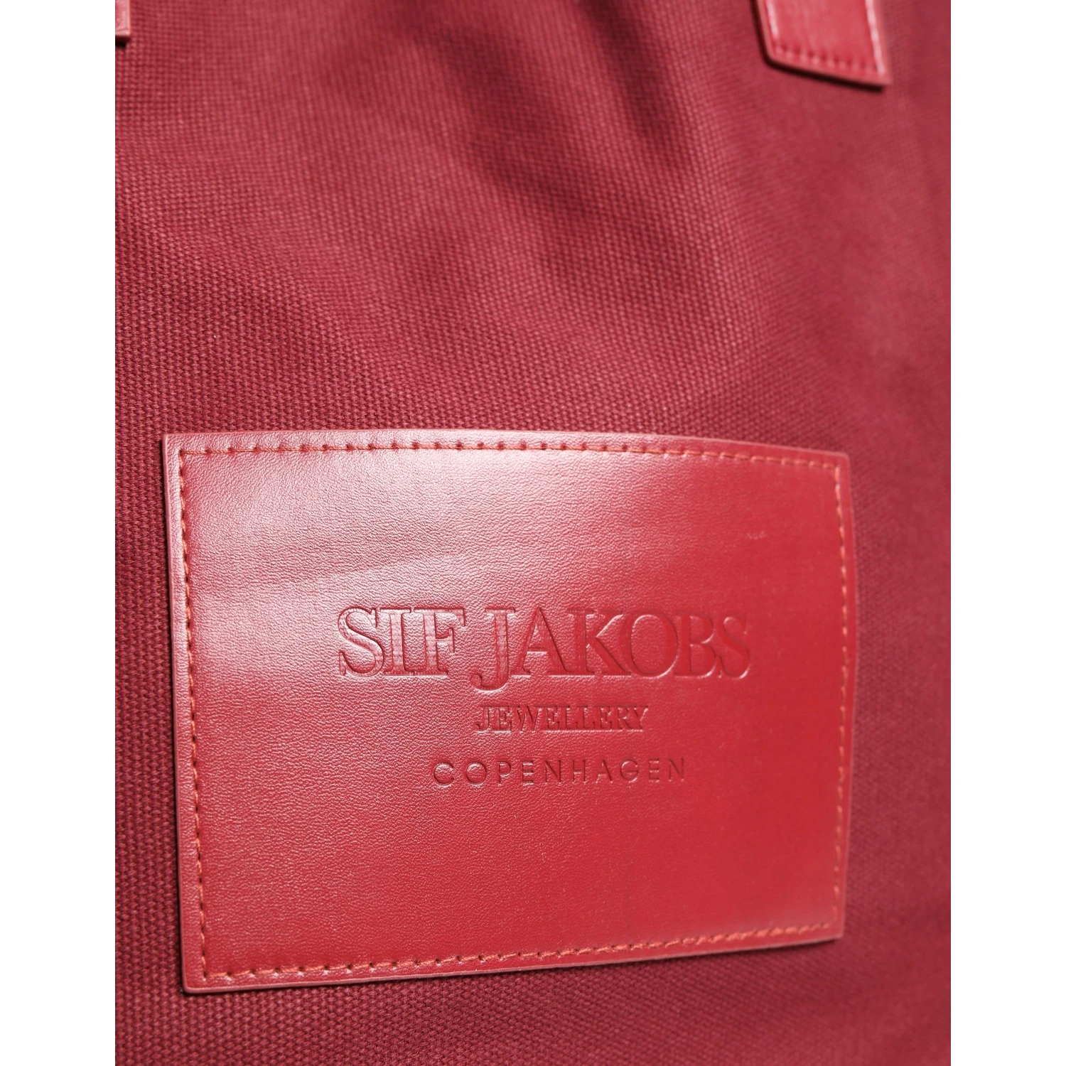 Burgundy Cotton Canvas Shopping Tote Women Borse  Jewellery Bag