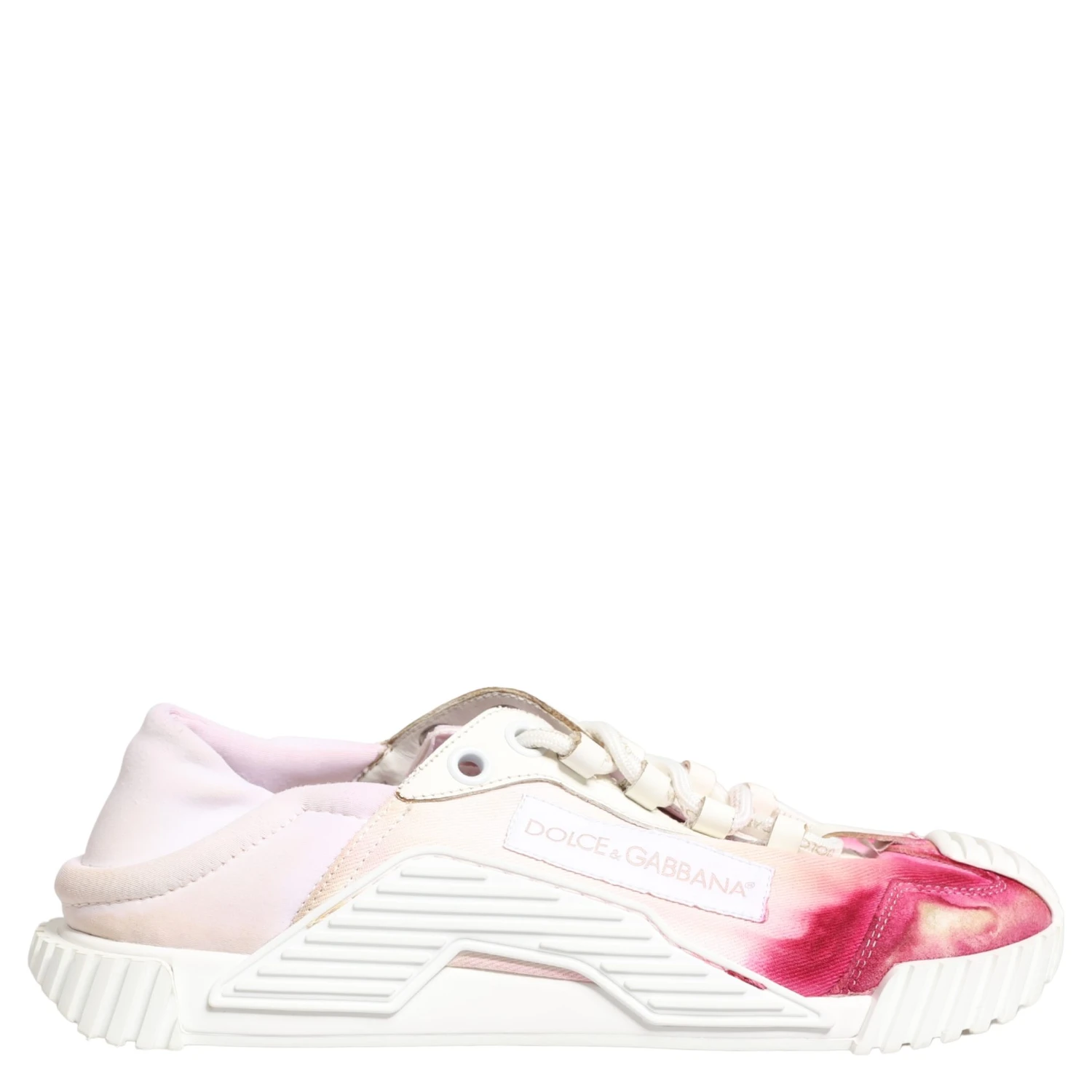 White NS1 Lace Up Low Top Sneakers Shoes