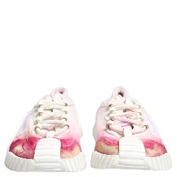 White NS1 Lace Up Low Top Sneakers Shoes