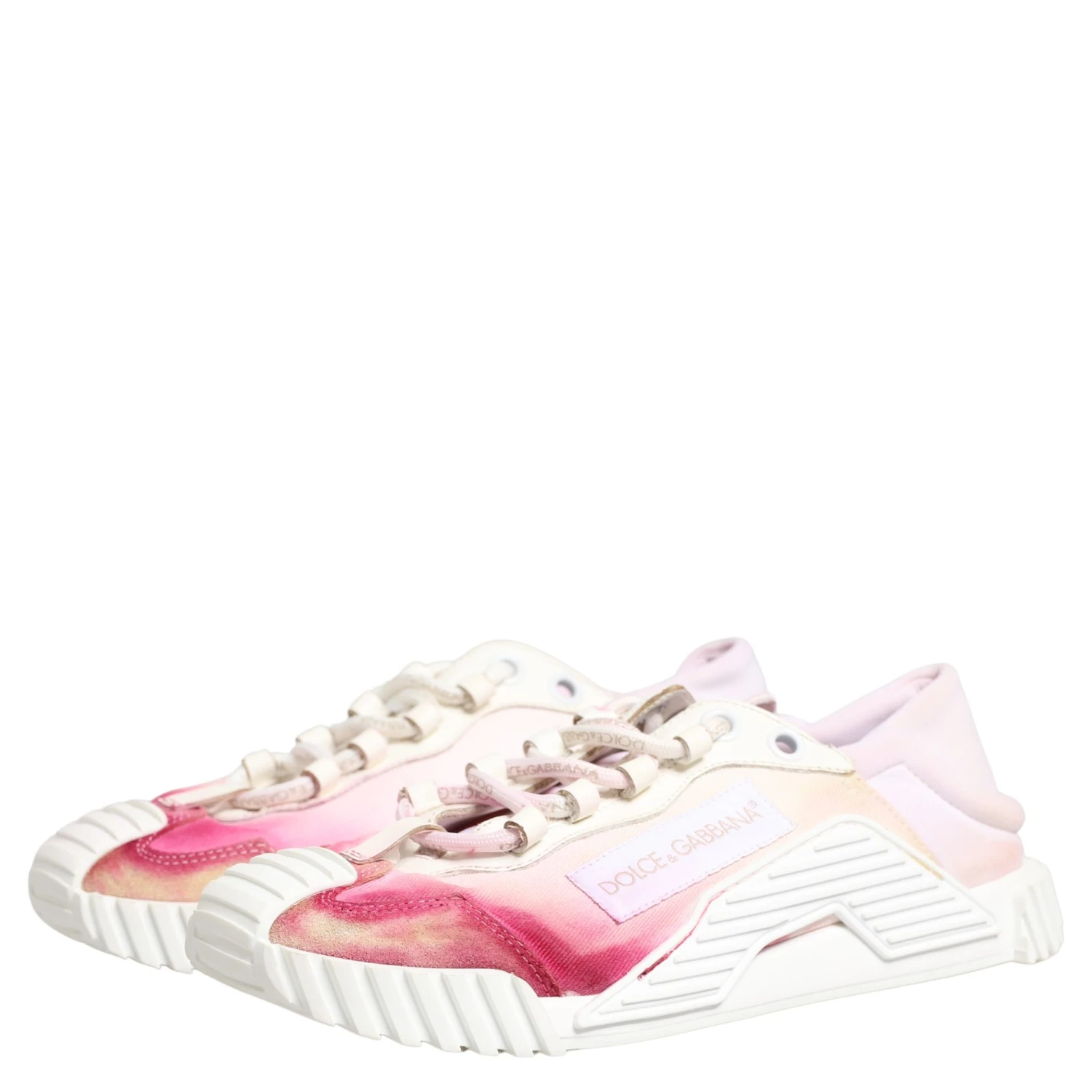 White NS1 Lace Up Low Top Sneakers Shoes