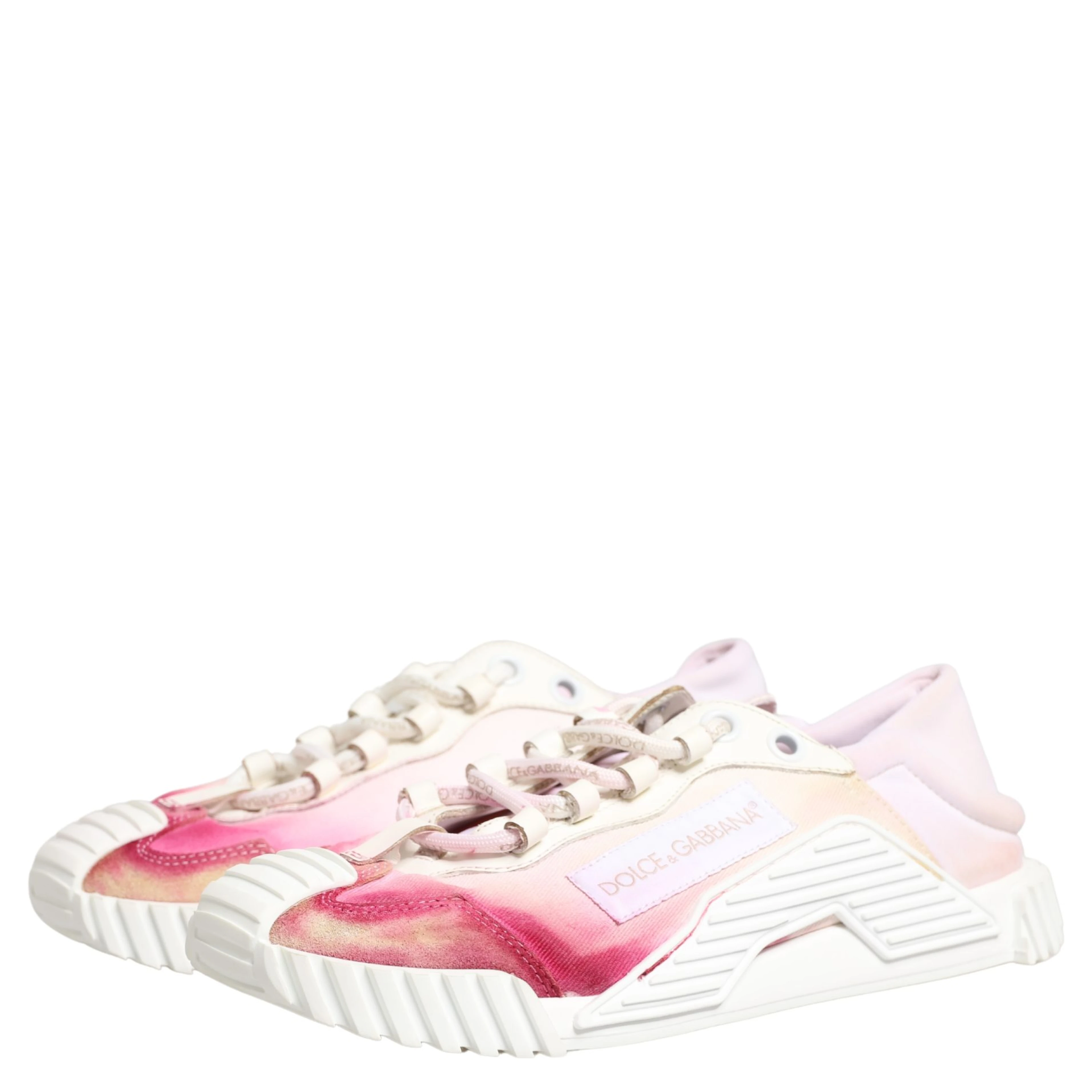 White NS1 Lace Up Low Top Sneakers Shoes