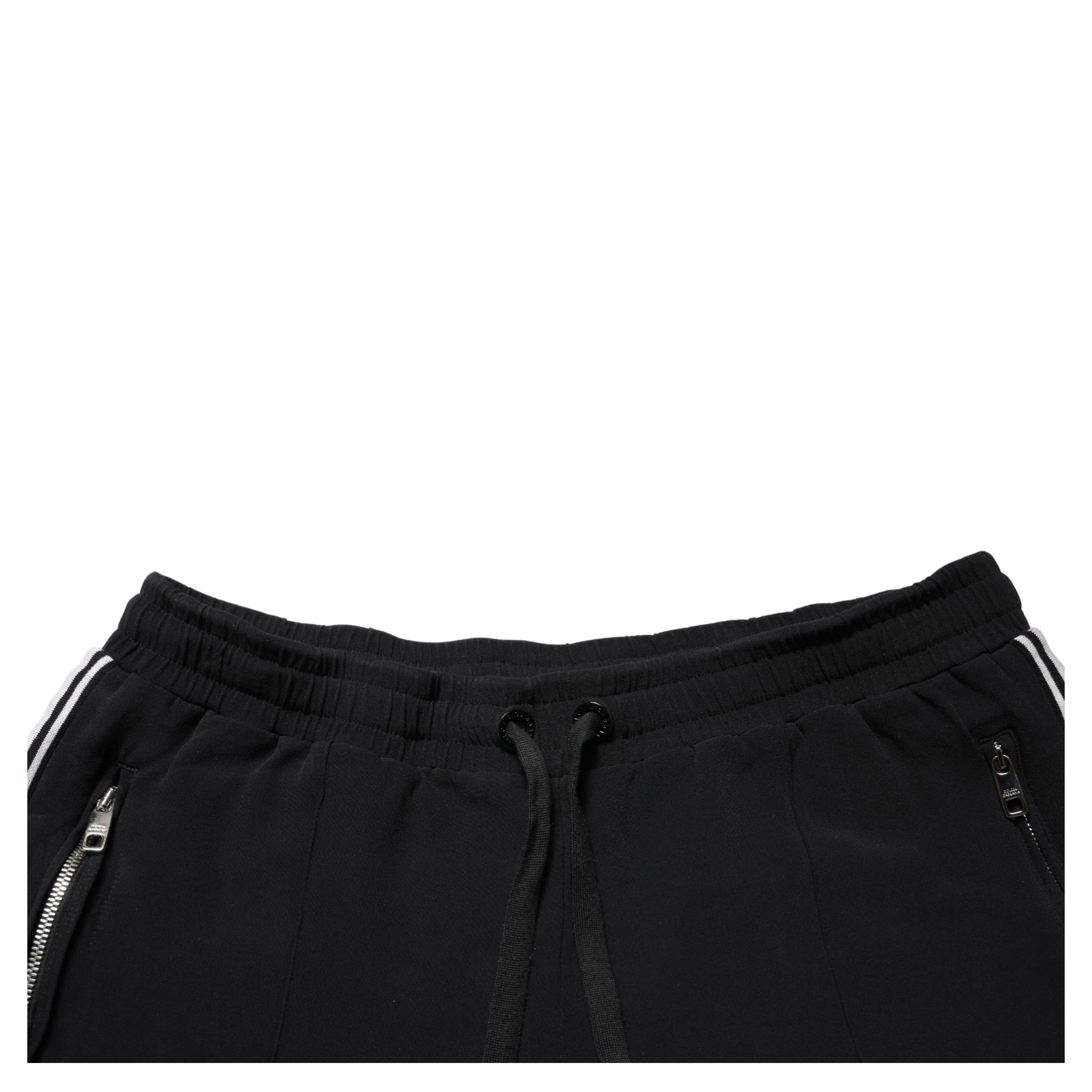Black Viscose Mid Waist Cropped Women Pants