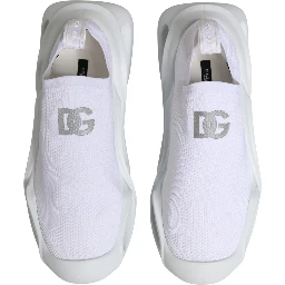 White Slip On Wave Low Top Sneakers Shoes