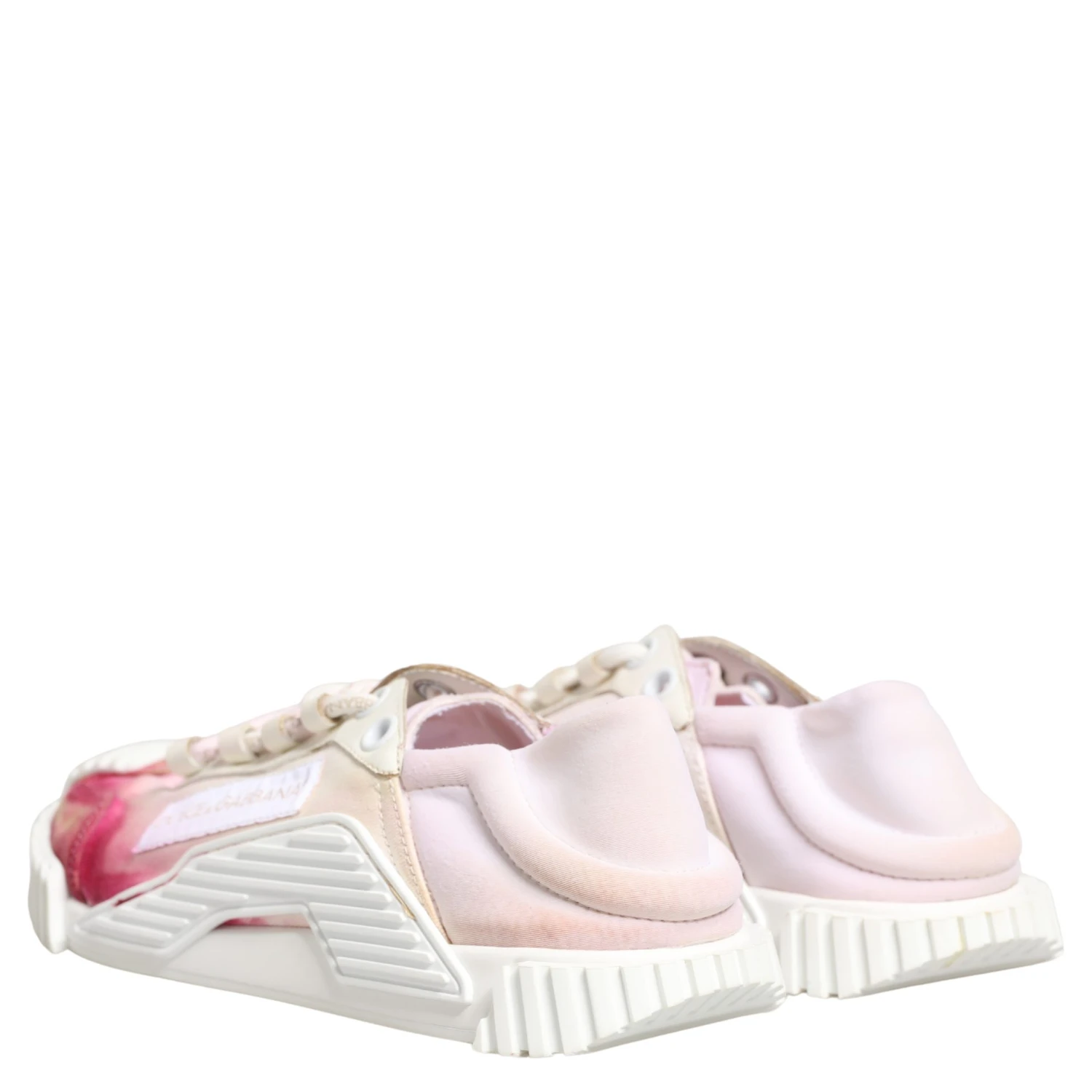 White NS1 Lace Up Low Top Sneakers Shoes