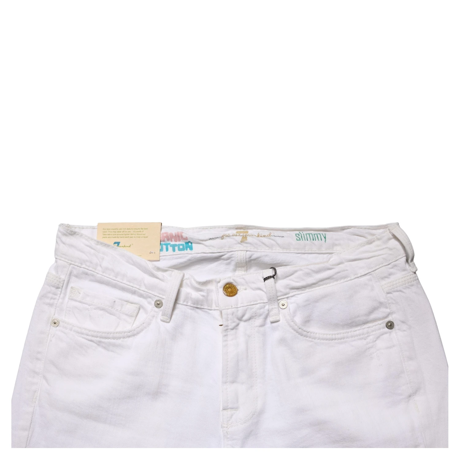 White Mid Waisted Skinny Denim Trouser Jeans