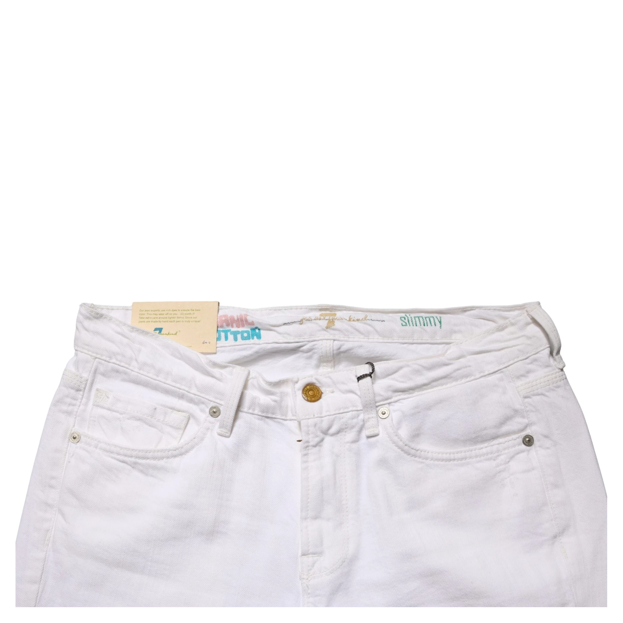 White Mid Waisted Skinny Denim Trouser Jeans