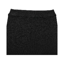 Black Viscose High Waisted Hot Pants Shorts
