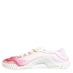 White NS1 Lace Up Low Top Sneakers Shoes