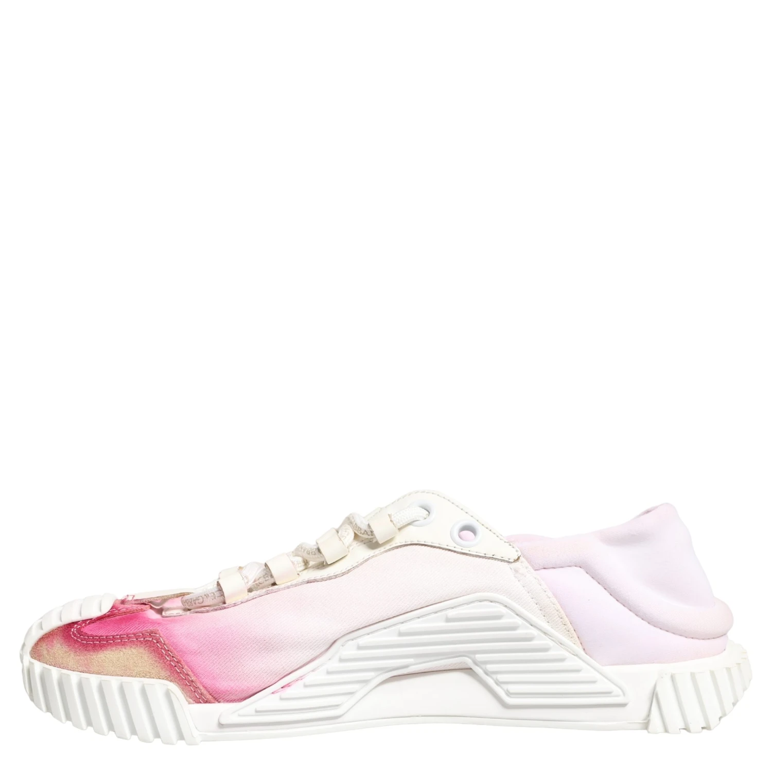 White NS1 Lace Up Low Top Sneakers Shoes
