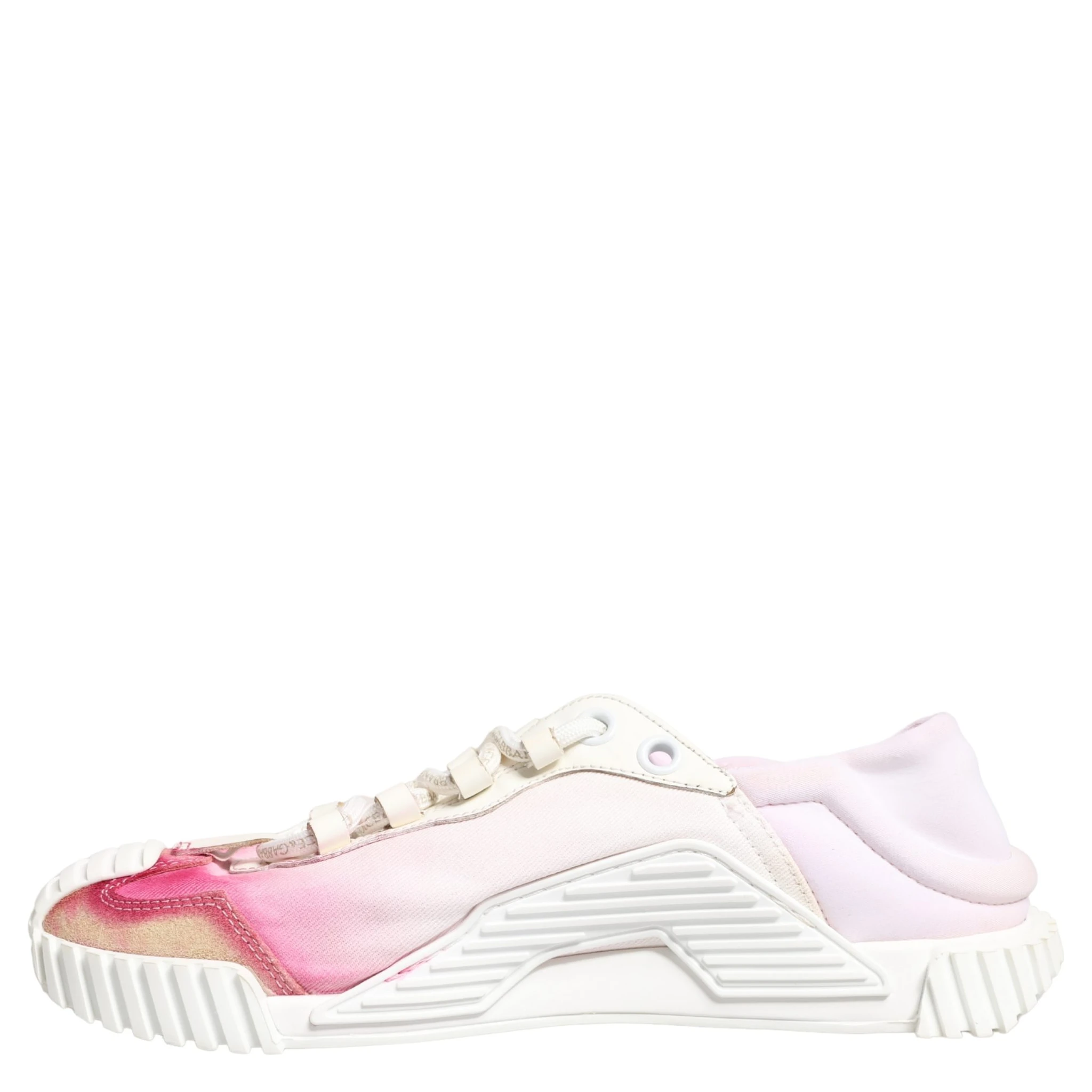 White NS1 Lace Up Low Top Sneakers Shoes