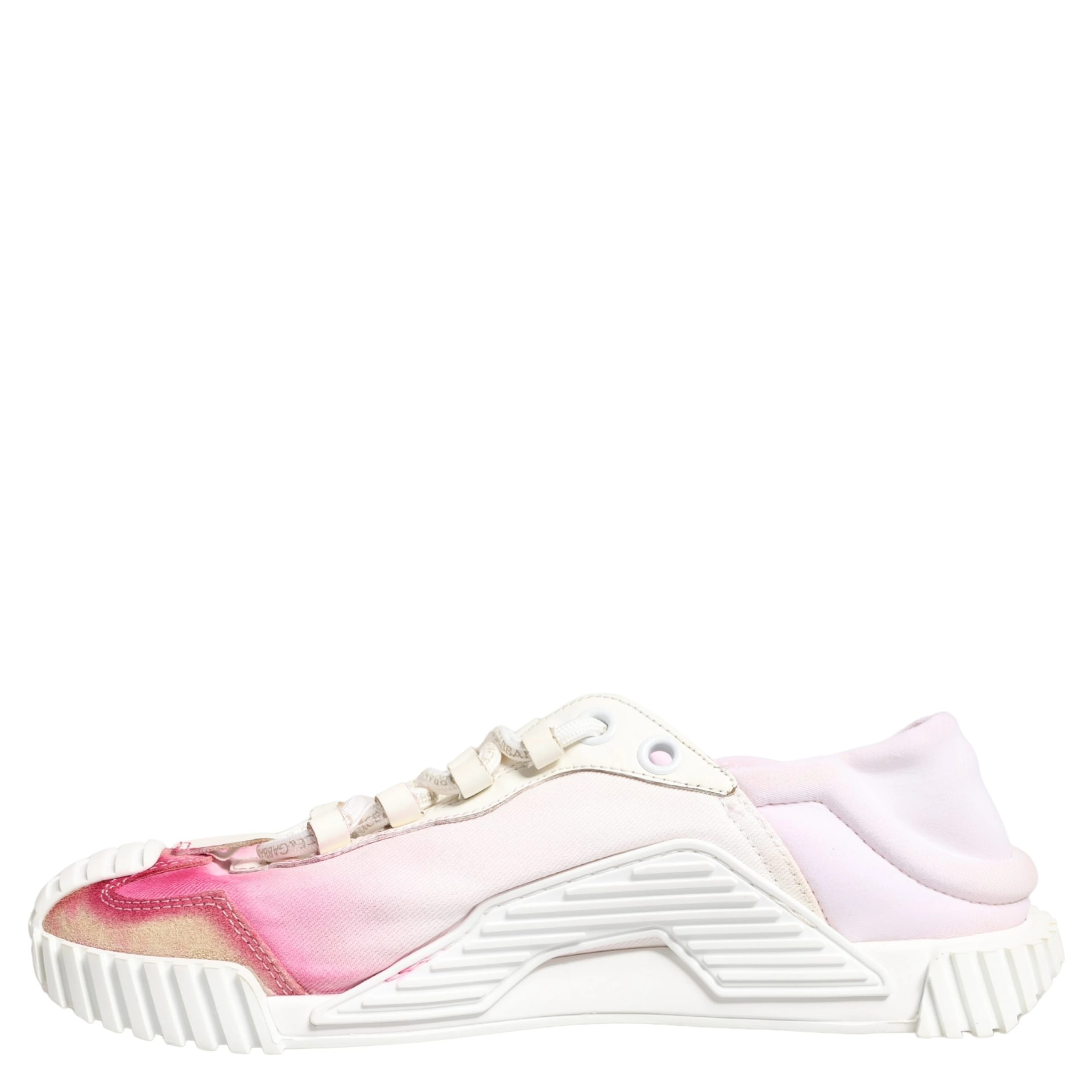 White NS1 Lace Up Low Top Sneakers Shoes
